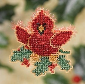 Mill Hill Winter Holiday Ornaments - Christmas Cardinal MH18-7303