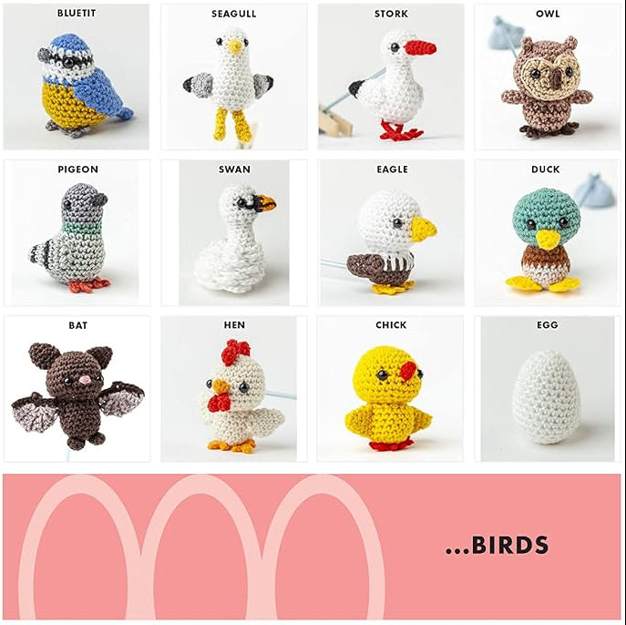 Mini Amigurumi Birds: 26 Tiny Flying Creatures to Crochet by Sarah Abbondio