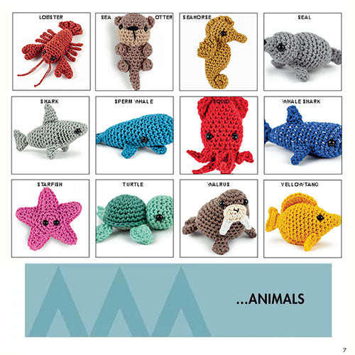 Mini Amigurumi Ocean: 26 Tiny Sea Creatures to Crochet by Sarah Abbondio