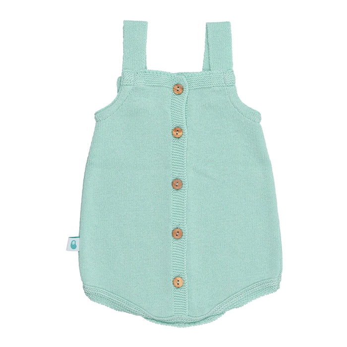 Mint Green Braid Knit Romper