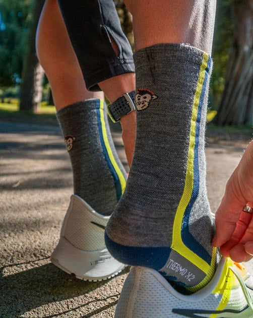 Monkey Sox Thermo Merino Sports Socks | Grey