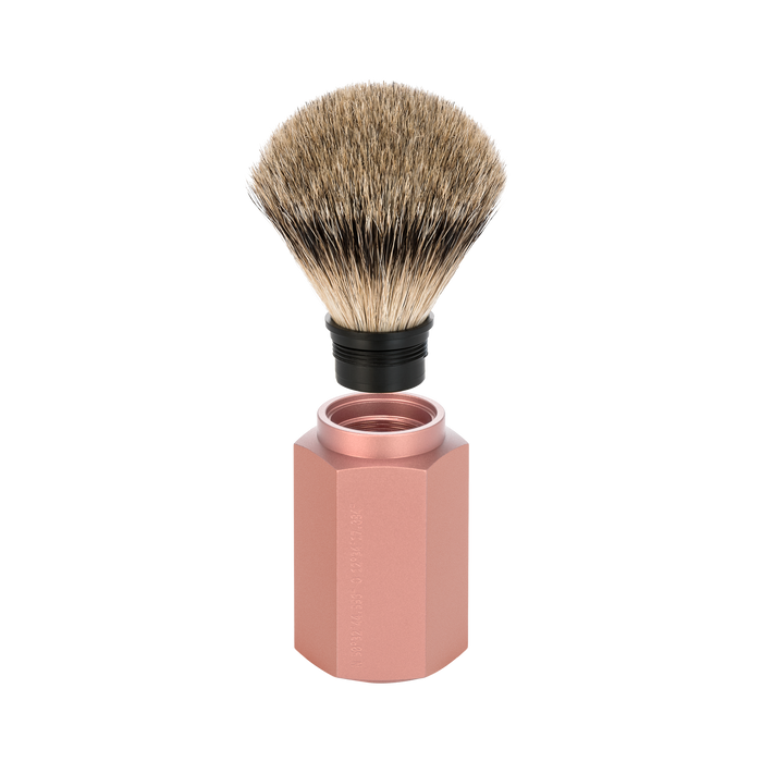 MÜHLE HEXAGON Shaving Brush, Silvertip Badger, Sunrise
