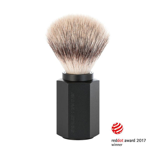 MÜHLE Hexagon Graphite Silvertip Fiber Shaving Brush