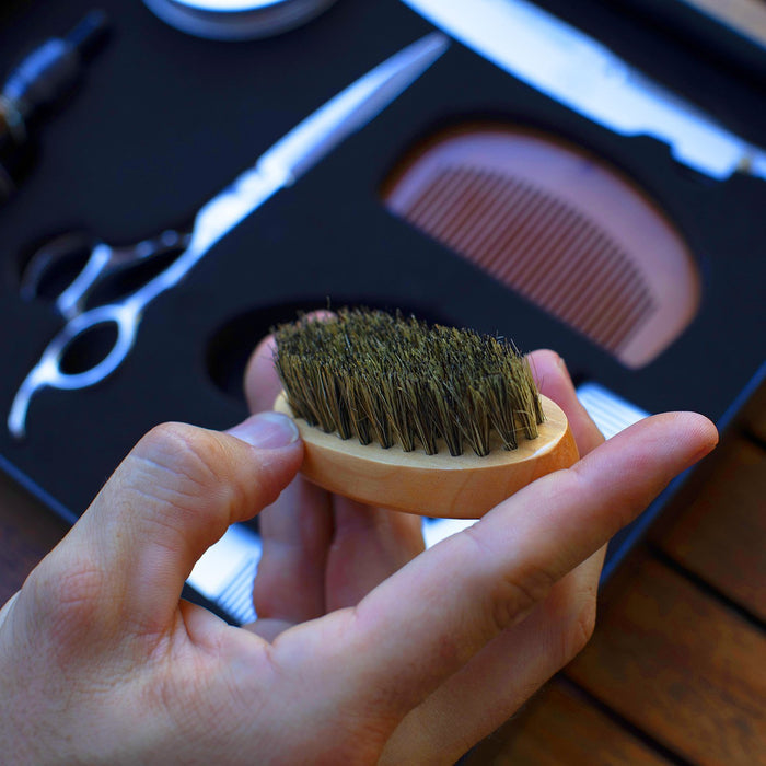 Naked Armor 3" Bamboo Beard Brush.