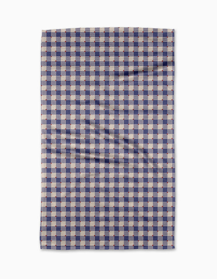 Nautical Gingham Tea Towel