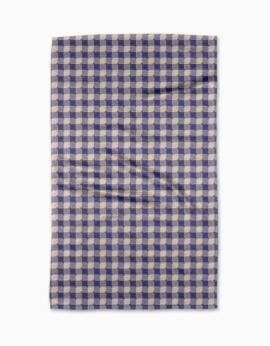 Nautical Gingham Tea Towel