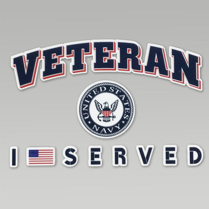 NAVY VETERAN I SERVED DECAL