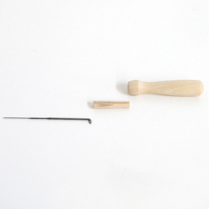 Needle Felting Needle with Wooden Holder