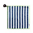 New Birdie Girl Navy Stripe Magnetic Golf Towel