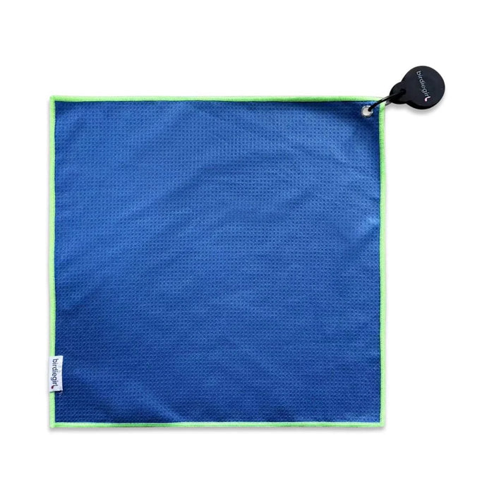 New Birdie Girl Navy Stripe Magnetic Golf Towel