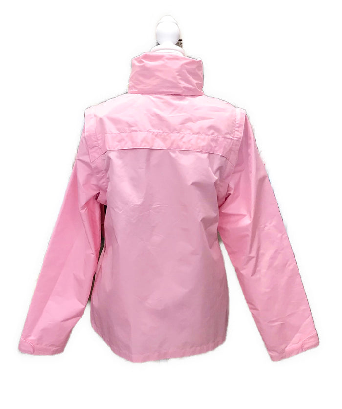 New Izod Performance Convertible Vest/Full Zip Pink Wind Breaker Size M MSP$84