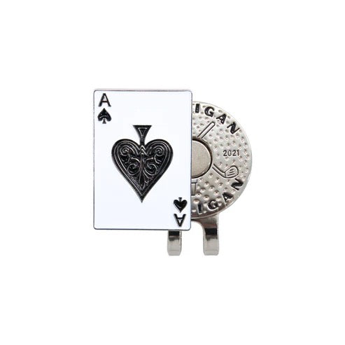 New Mulligan Hooligan Ace Ball Marker & Hat Clip