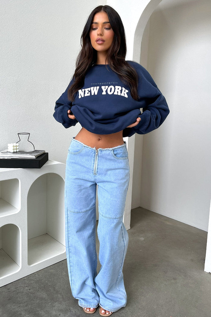 New York Crewneck - Navy
