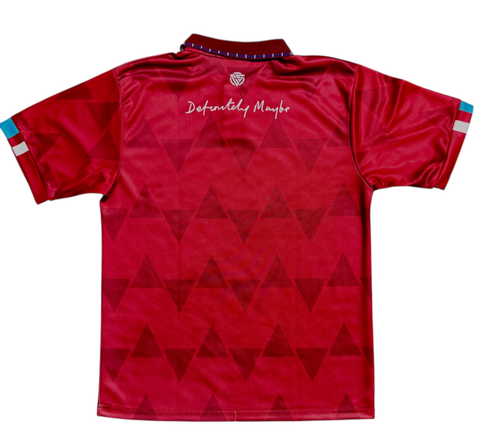 Oasis Inspired LIVE 25' Football Shirt Red