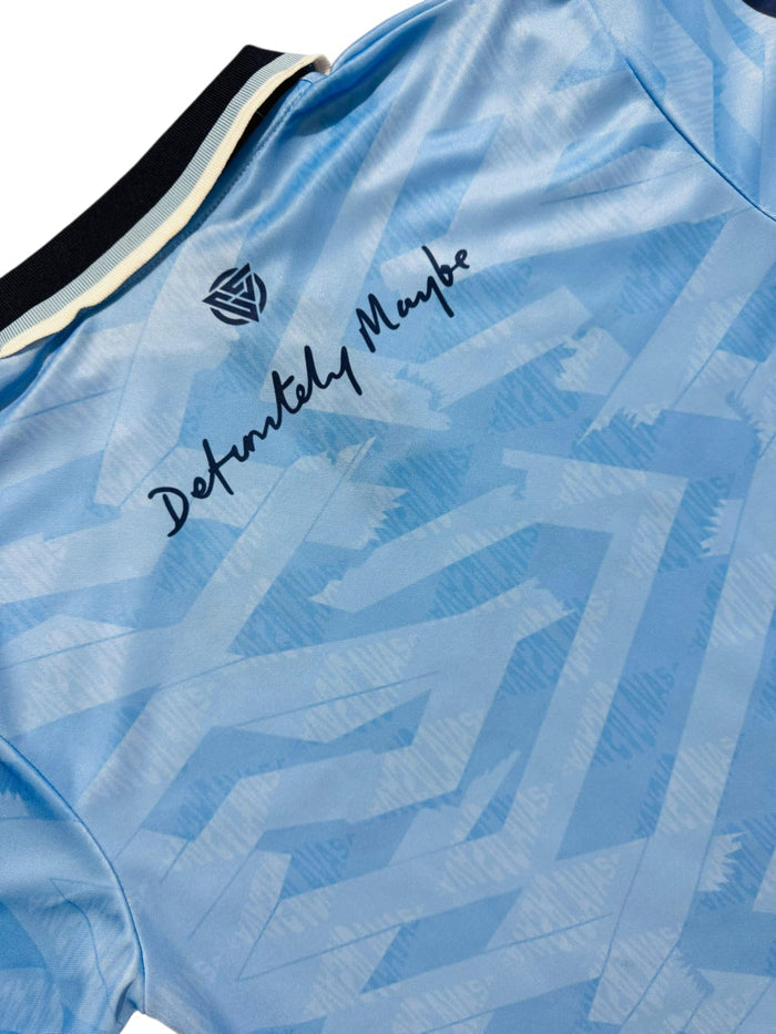 Oasis Inspired LIVE 25' Football Shirt Sky Blue