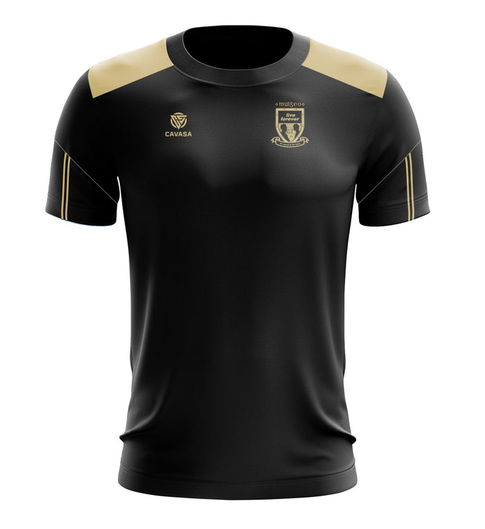 Oasis Inspired MAYO BLACK/GOLD “Live Forever” T-shirt