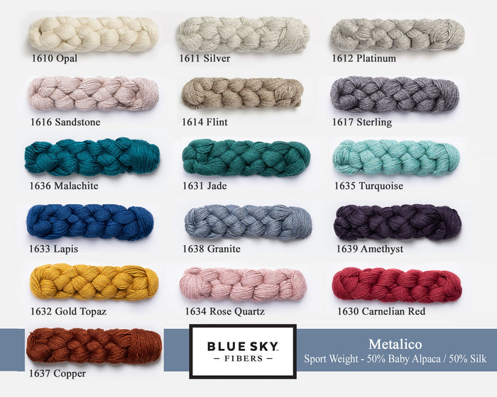 XS / Blue Sky Fibers - Metalico / PRE-ORDER any 1 color