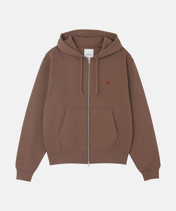 One Point Zip Hooded Sweatshirt