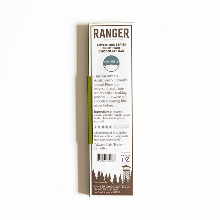 Oregon Wine Country Pinot Noir Chocolate Bar - 1.25oz