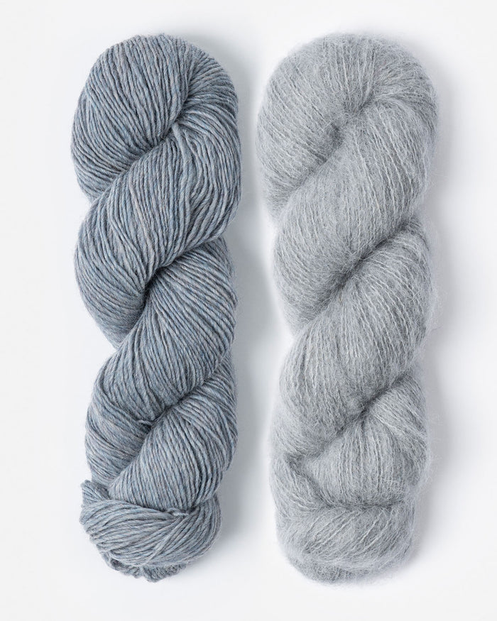 Knitting Kit / Morning Frost & Heron