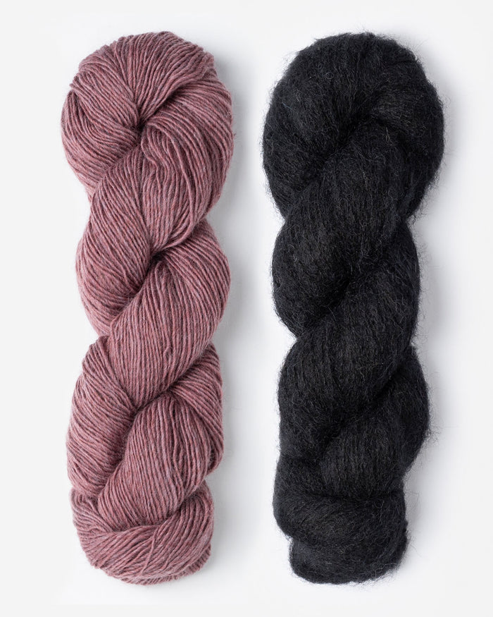 Knitting Kit / Lilac Bloom & Raven