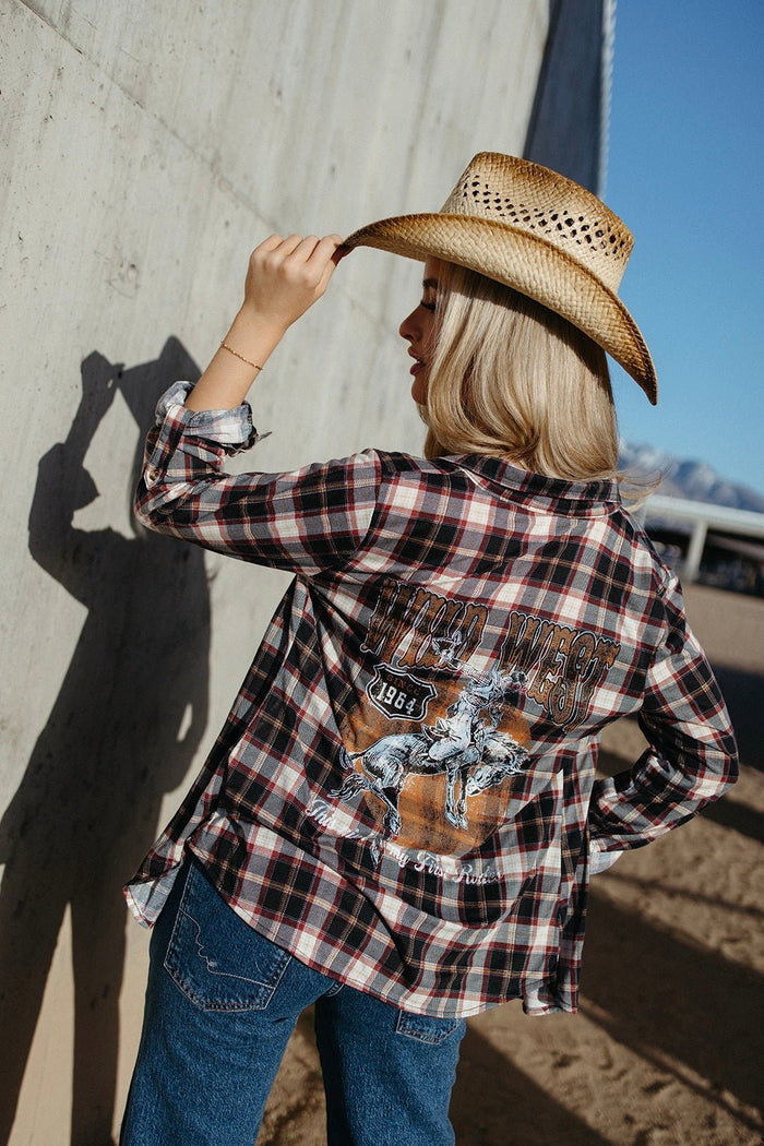 Outlaws Only Plaid Top - FINAL SALE