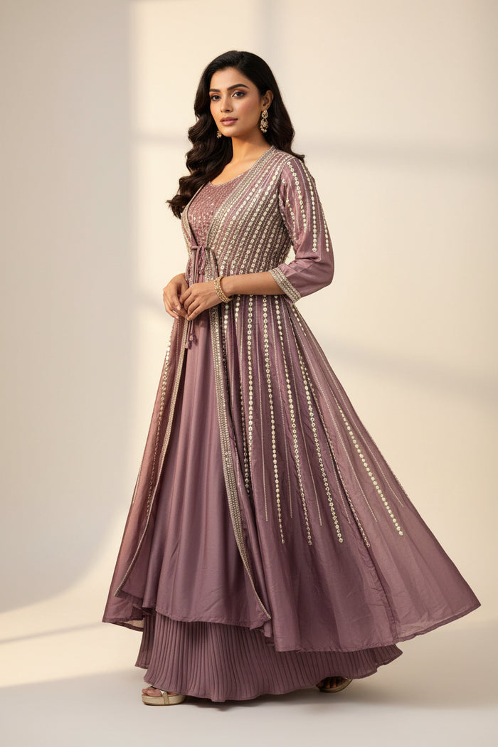 Party wear Lehenga set | crop top set - Kurti Connection USA