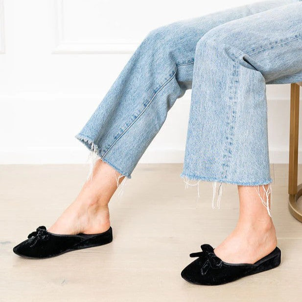 Patricia Green Bardot Velvet Slip-On Slipper