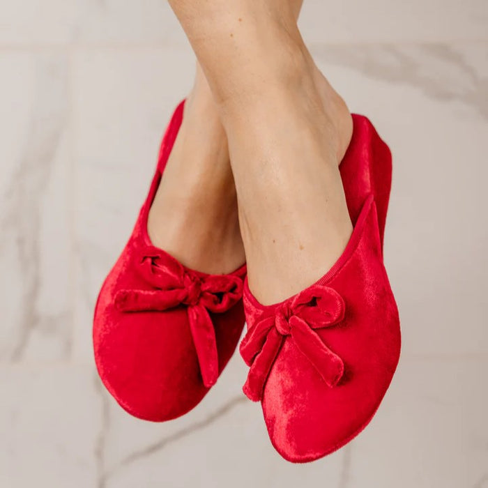 Patricia Green Bardot Velvet Slip-On Slipper