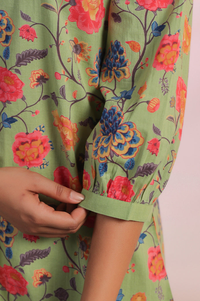 Peacock Panache Cotton Co-ord Set