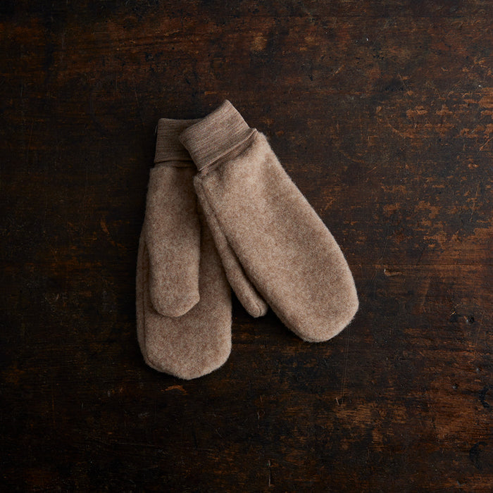 Penguin Women's Mittens - Merino Wool Fleece - Driftwood
