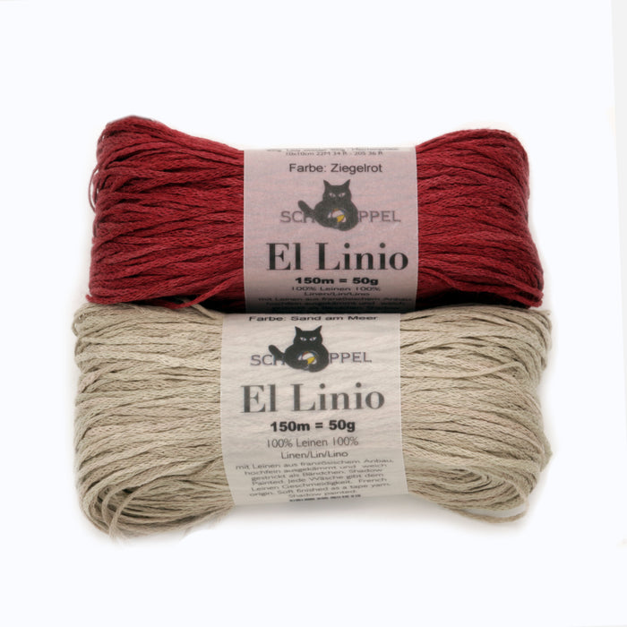 XS / S / Schoppel - El Linio / Sand am Meer & Ziegelrot Brick Red