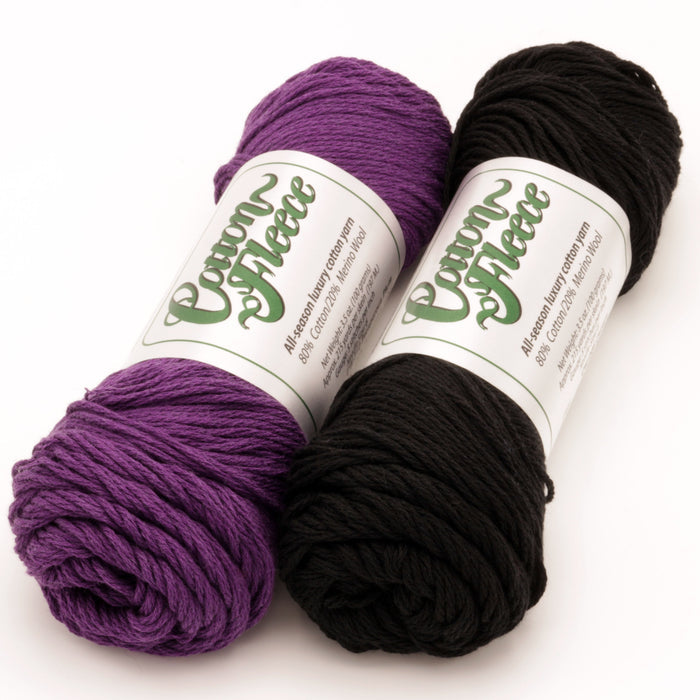 XS / S / Brown Sheep Co - Cotton Fleece Worsted / Berry & Cavern