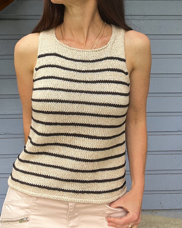 Perfect Striped Tank by SweaterFreak Knits