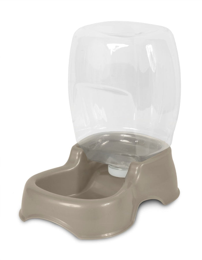 Petmate Pet Cafe Pet Waterer, 1/4 Gal, Pearl Lady Pink, Pearl Tan, 0.75 GAL