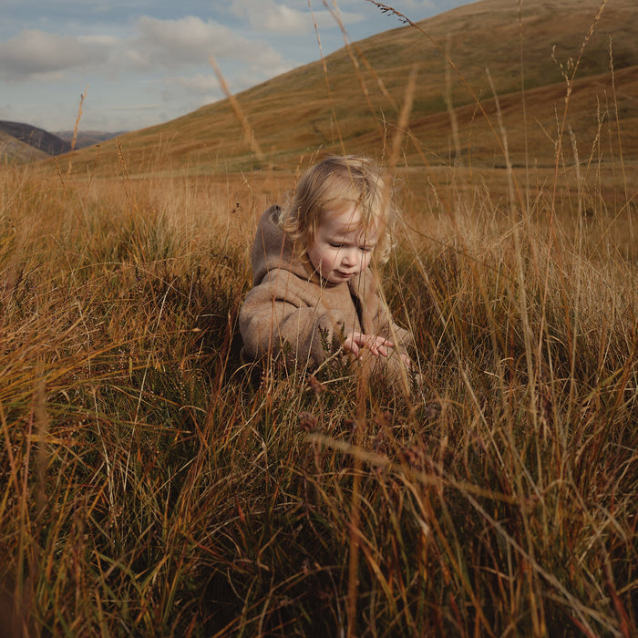 Pipit Baby Suit - Merino Wool Fleece - Driftwood
