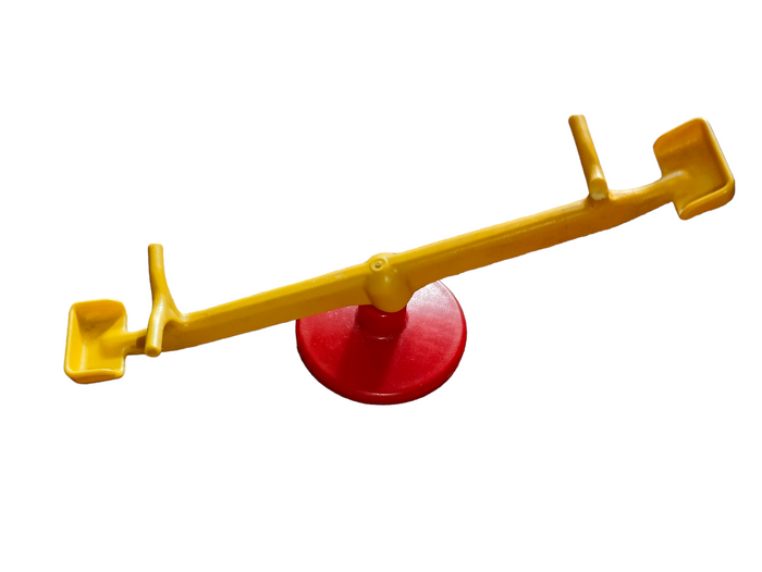 Playmobil 30 05 1330 & 30 05 1340 Red and Yellow See-Saw 3223 - Damaged