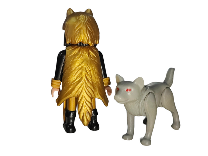 Playmobil 4644 castle dragon warrior knight with wolf