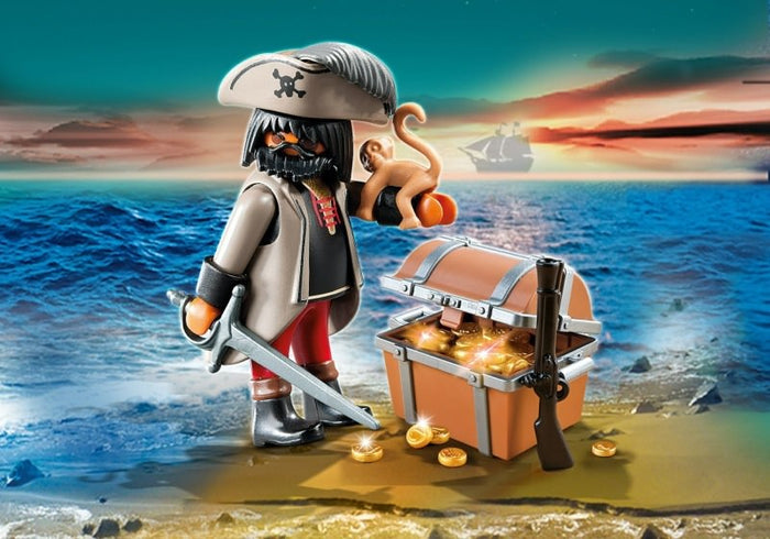 Playmobil 4767 Special Plus gloomy pirate with treasure chest Brand New in Box