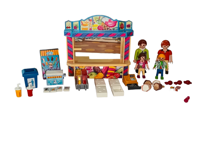 PLAYMOBIL 5555 SUMMER FUN Snack Ice Cream Stand Sweet Shop