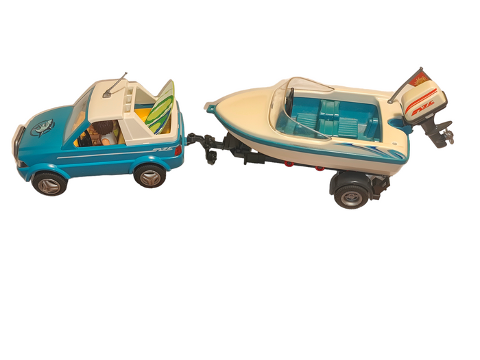 Playmobil 6864 Surfer Pickup with Speedboat