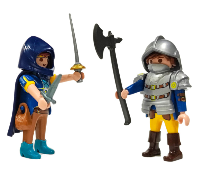 Playmobil 70225 Novelmore Wolf Team; 30 00 5374 Will Winwater and 30 14 1192 Gwynn Gantwick