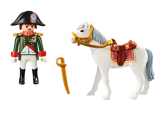 Playmobil 70679 History Napoleon Bonaparte and his white steed Vizir In bag