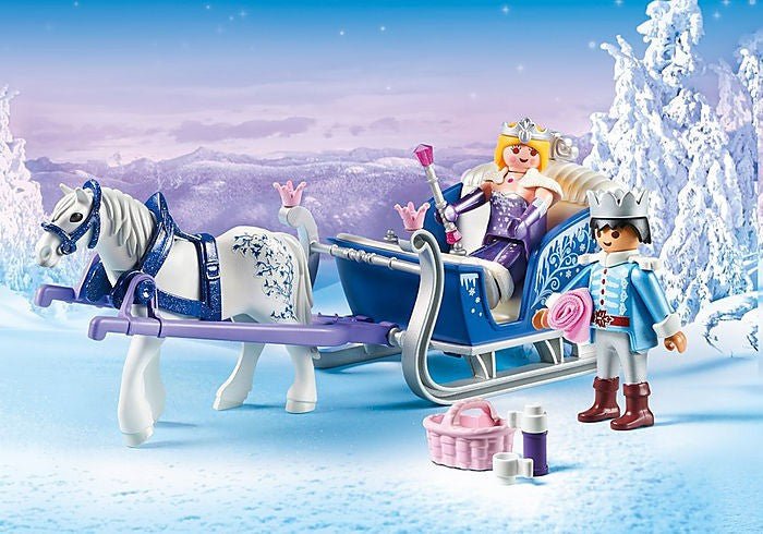 Playmobil 9474 Sleigh with Royal Couple Prince and Princess (Boxed)