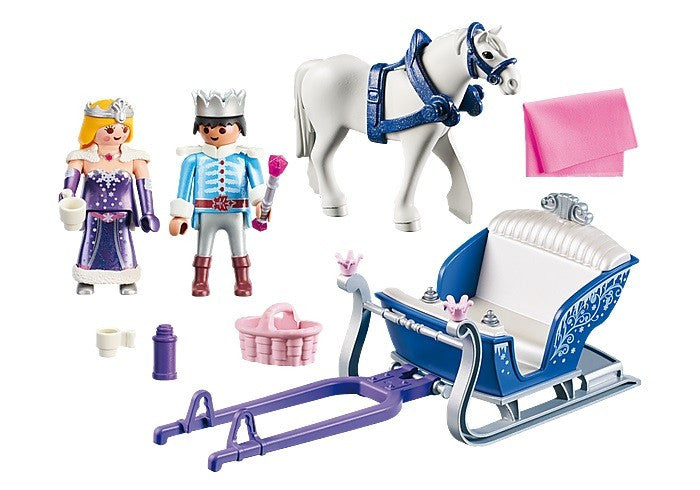 Playmobil 9474 Sleigh with Royal Couple Prince and Princess (Boxed)