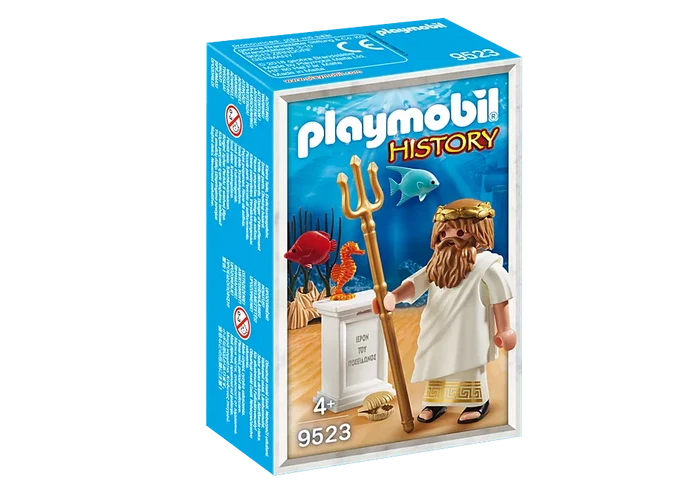 Playmobil History 9523 Greek God Poseidon exclusive Greek market BOXED