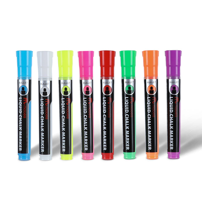 Premium Chalk Markers 8 Dynamic Colors