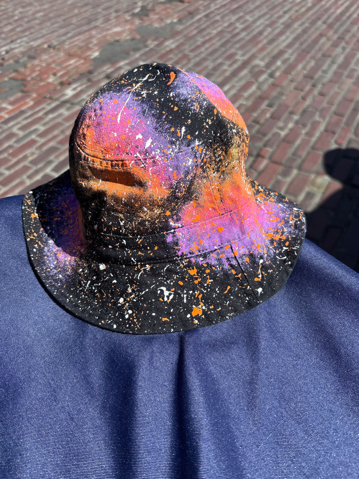 Purple and Orange - Glow in the Dark Bucket Hat
