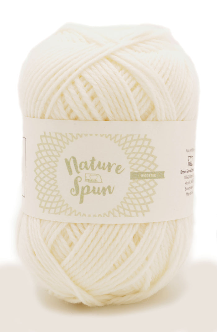 Brown Sheep Co. - NatureSpun Worsted / Snow 740
