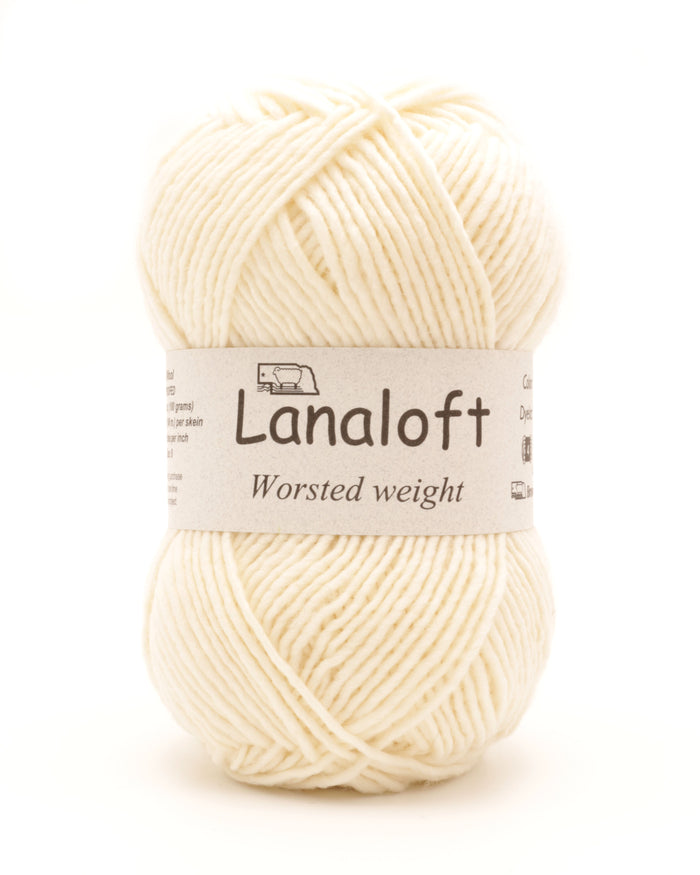 Brown Sheep Co - Lanaloft Worsted / Cottage White LL01